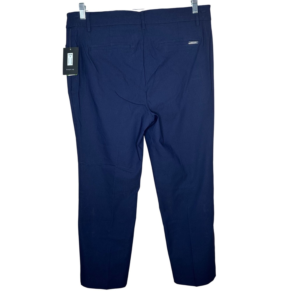 Rekucci NWT Size 18 Navy Blue Straight Leg Pants‎ Stretch Comfort Office Casual - Picture 2 of 7
